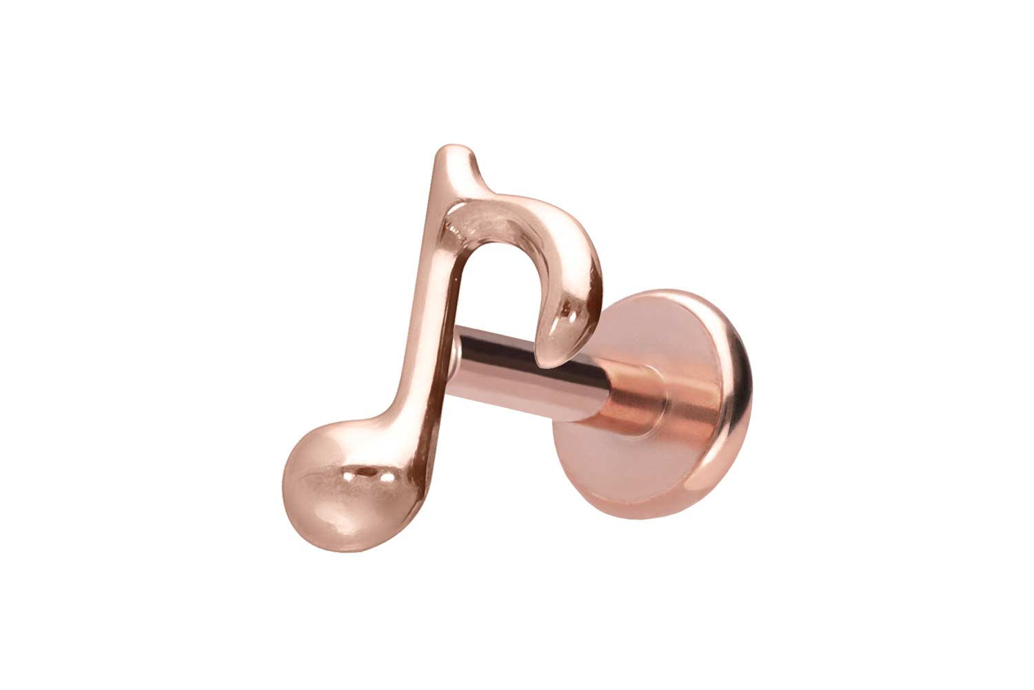 Titan Labret Piercing mit Push Fit ACHTELNOTE